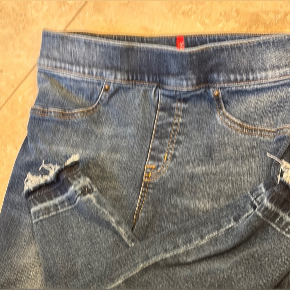 SPANX dark blue women’s jean jeggings size medium - Picture 5 of 5